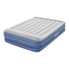 materac dmuchany szaro niebieski z wbudowaną pompką
