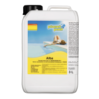 Płyn do basenu na glony w białej butli