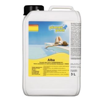 Płyn do basenu na glony w białej butli