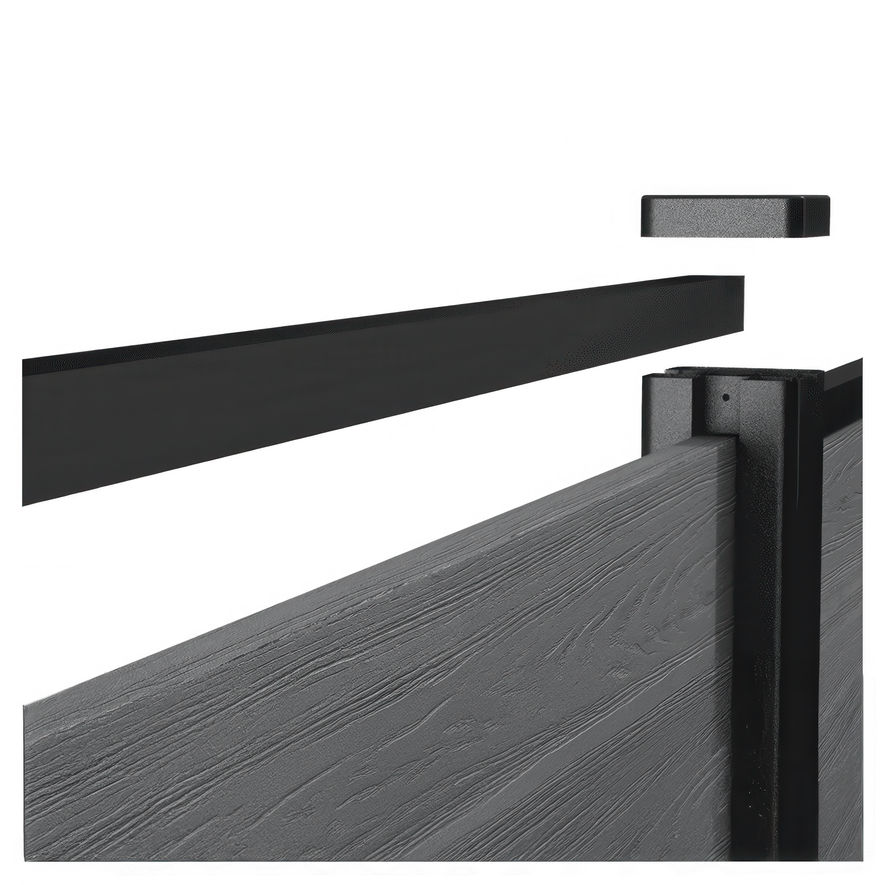 Zestaw aluminiowych relingów do ogrodzenia - Keter