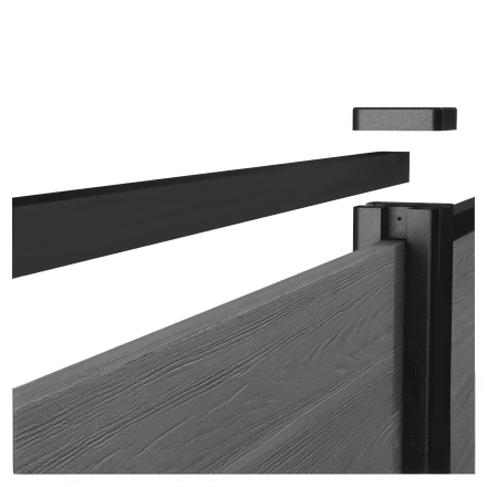 Zestaw aluminiowych relingów do ogrodzenia - Keter