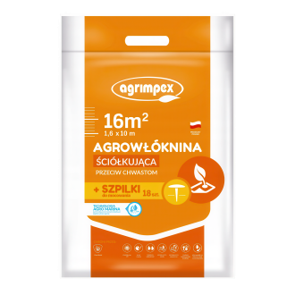 Agrotkanina ściółkująca antychwastowa 1,6x10 + 18 szpilek 50g - Agrimpex