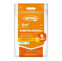 Agrowłóknina antychwastowa ściółkująca 1,6x5 + 10 szpilek 50g - Agrimpex