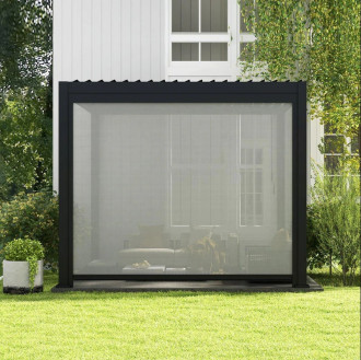 Aranżacja rolety do pergoli Premium 3m Anthracite Gutroof