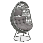 Fotel obrotowy z technorattanu HOLIDAY Grey