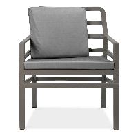 Fotel Nardi ARIA Tortora Acrilico Grigio