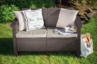 Sofa ogrodowa CORFU LOVE SEAT Brown