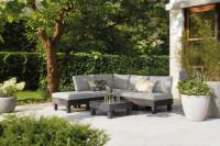 Propozycja ustawienia narożnika Elements w ogrodzie