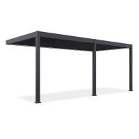 Automatyczna pergola przyścienna z oświetleniem ELEGANCE WALL AUTOMATIC 3x6 Anthracite - Gutroof