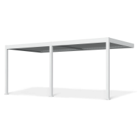 Automatyczna pergola tarasowa przyścienna z oświetleniem ELEGANCE WALL AUTOMATIC 3x6 White – Gutroof