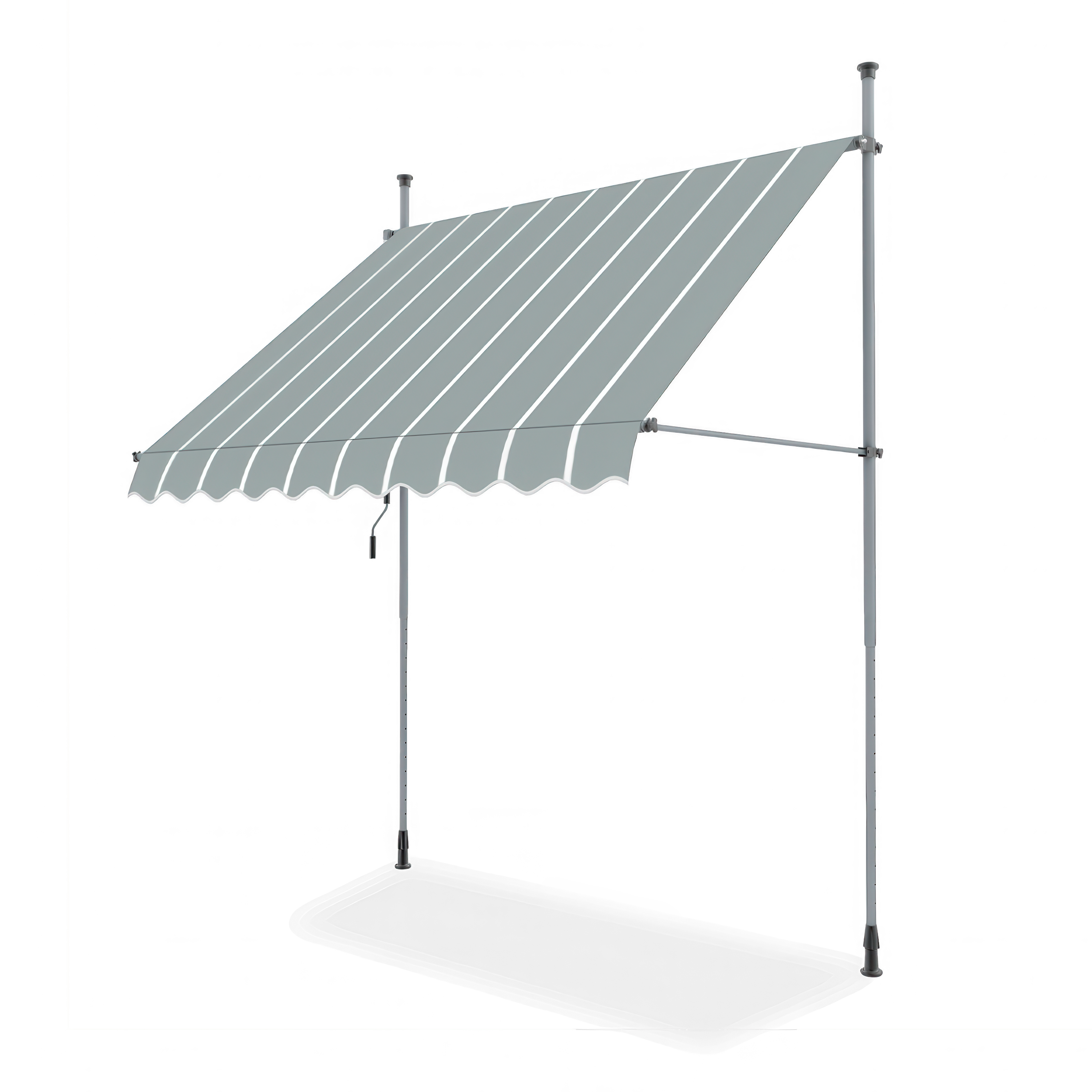 Markiza balkonowa EASY Grey/White 350x130cm - Focus garden