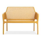 pomarańczowa ławka balkonowa