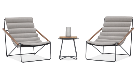 jasnoszare meble na balkon art