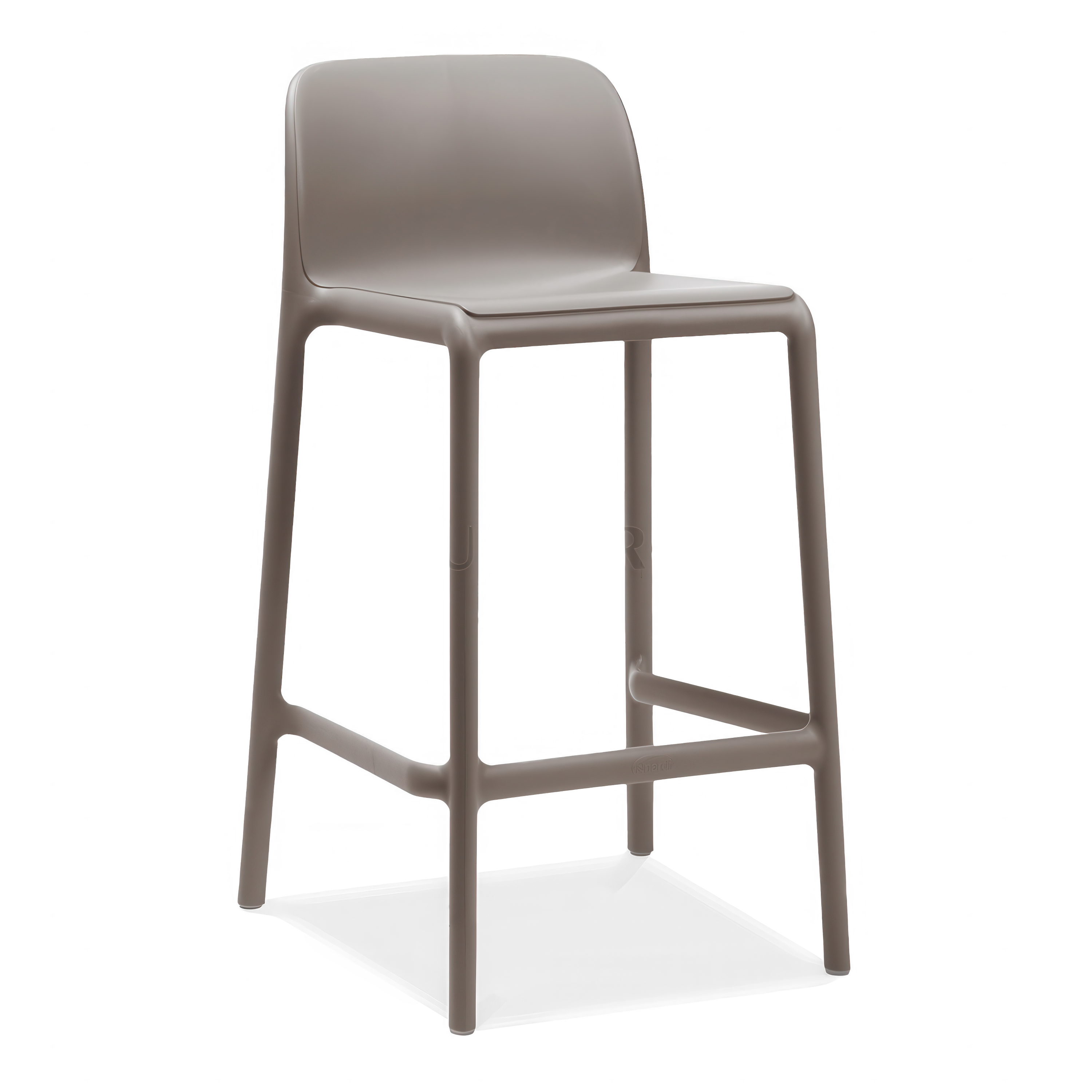 brązowy stołek barowy do ogrodu