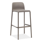 Stołek barowy do ogrodu w kolorze brązowym