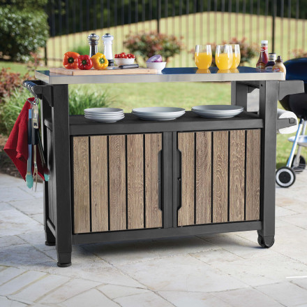 Barek schowek do ogrodu DECO UNITY XL 207L Ashwood - Keter