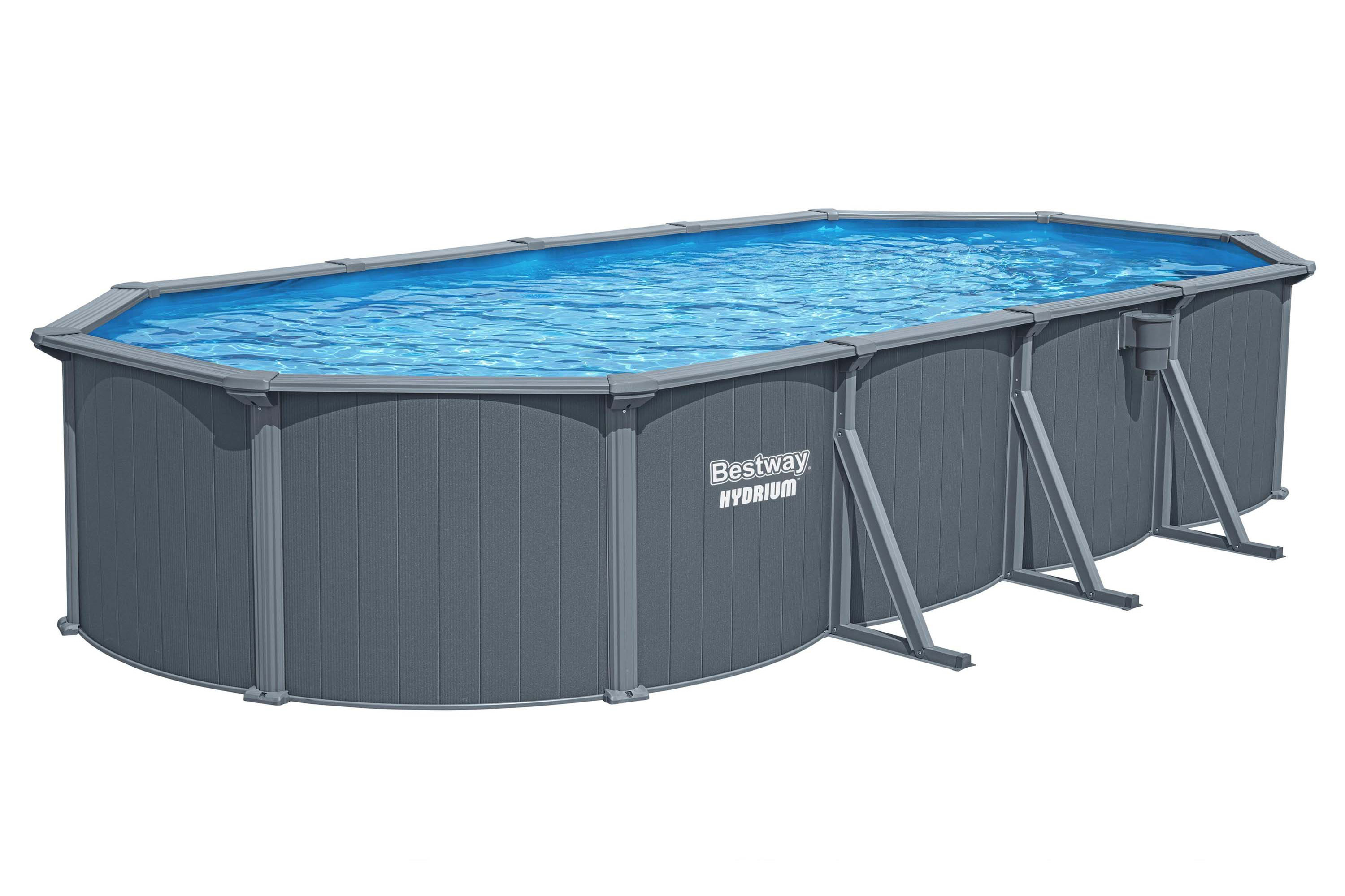 Басейн овальний Hydrium 7,3 x 3,6 x 1,3 м зі сталевими стінками BESTWAY 561CW