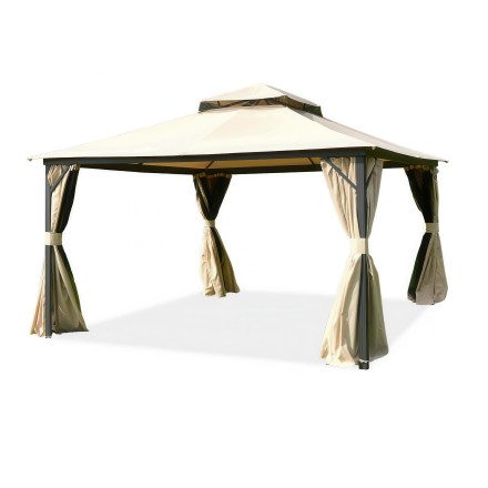 Stylowy całoroczny pawilon ogrodowy Hardmaister z wodoodpornym dachem i skuteczną wentylacją