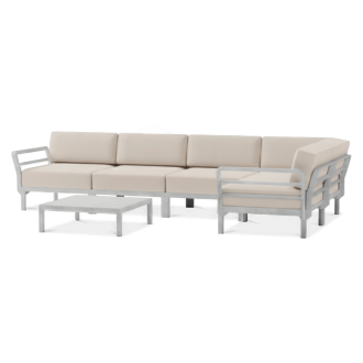 Zestaw mebli ogrodowych MAXIMO 5 Gesso-Perla NARDI