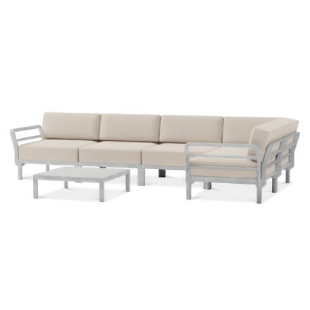 Zestaw mebli ogrodowych MAXIMO 5 Gesso-Perla NARDI