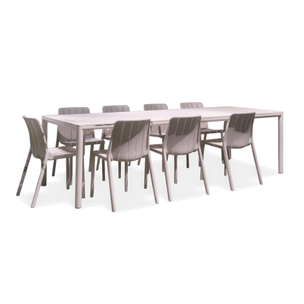 Zestaw ogrodowy TIBERINA BISTROT/TEVERE 210 8+1 Corda - Nardi