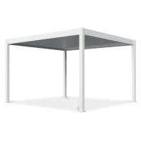 Pergola elektryczna tarasowa DELUXE AUTOMATIC 3,6x4 z oświetleniem LED, White - Gutroof