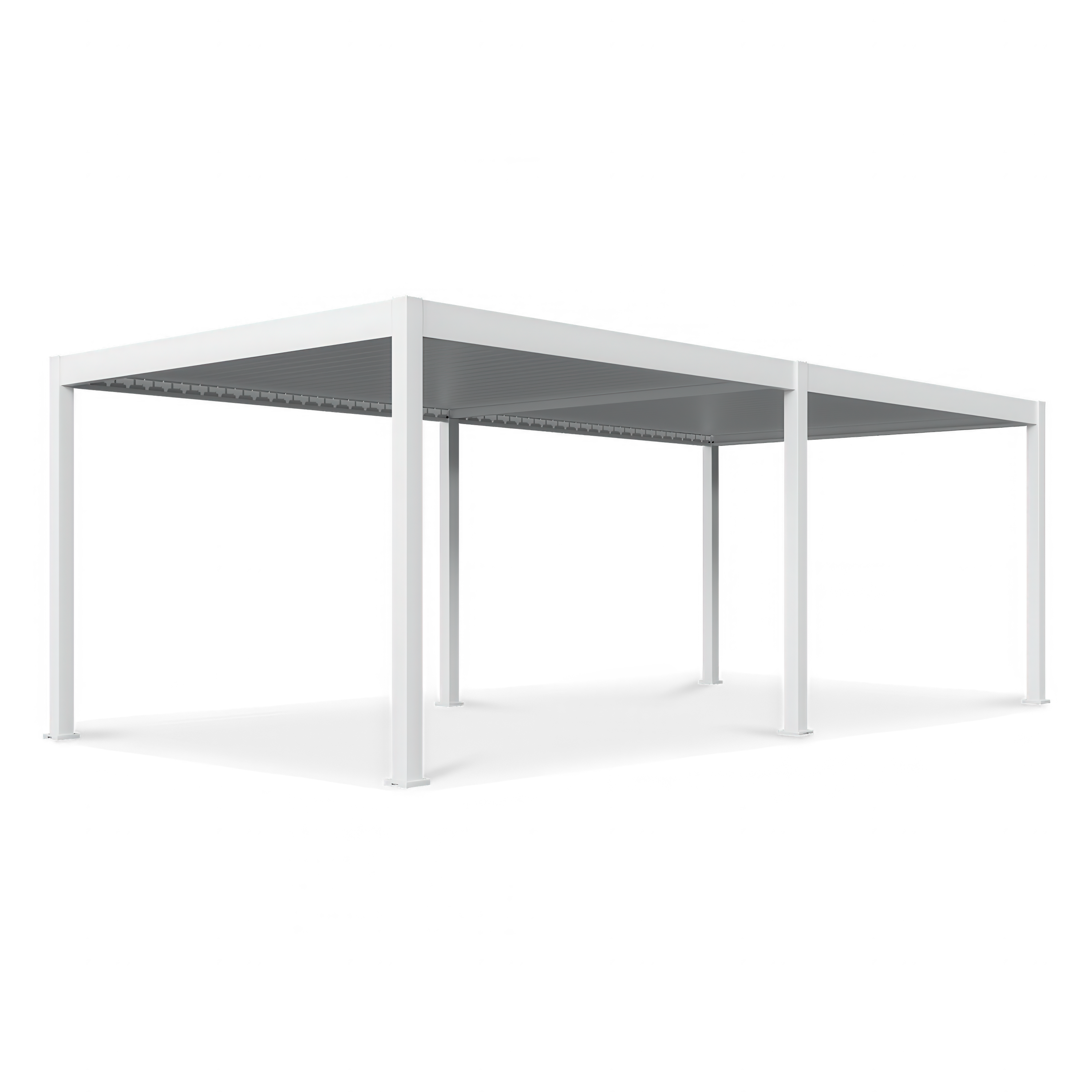 Pergola z oświetleniem LED DELUXE Automatic 3,6x7,2 Biała- Gutroof