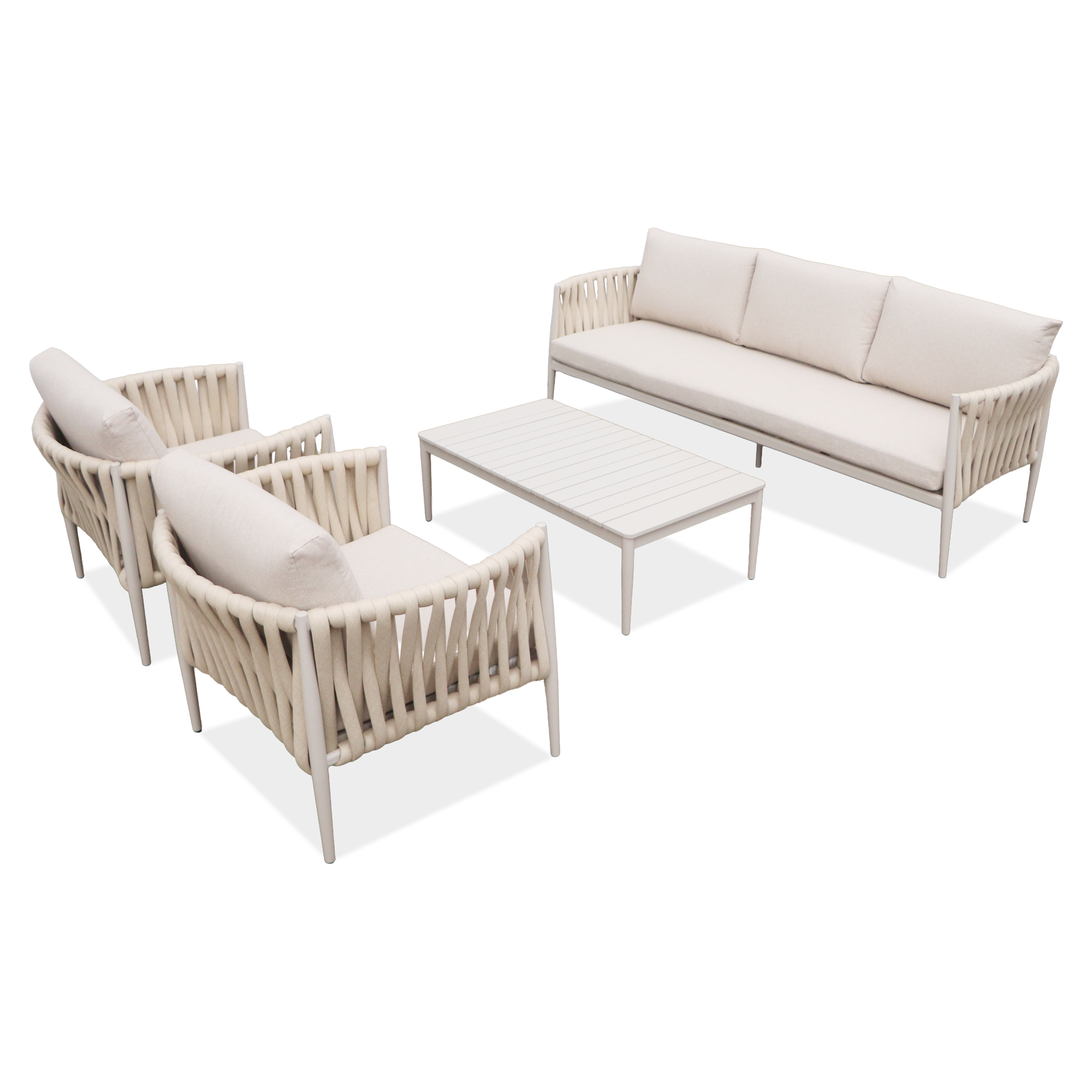 Zestaw wypoczynkowy do ogrodu MONZA Caffe Beige - FURRORE