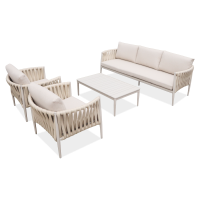 Zestaw wypoczynkowy do ogrodu MONZA Caffe Beige - FURRORE