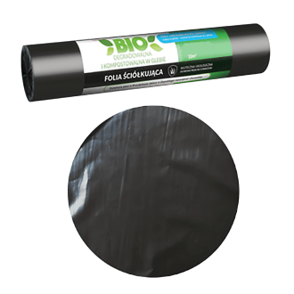 Folia biodegradowalna ściółkująca 1,0x10m czarna