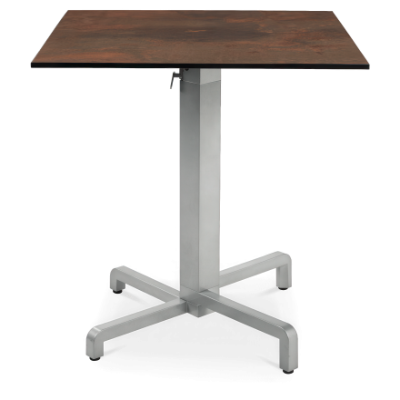 Blat z laminatu HPL Nardi Piani laminato 80x80cm w kolorze Corten