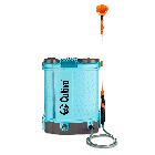 niebieski opryskiwacz akumulatorowy z zbiornikiem o pojemności 16 litrów cultivo