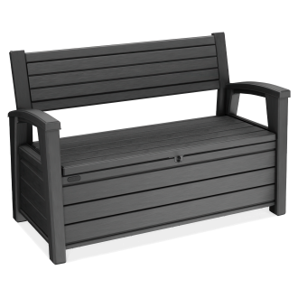 Aranżacja skrzynio-ławki HUDSON BENCH NON BRUSCH w ogrodzie