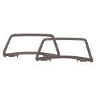 Zestaw brązowych podłokietników Nardi Bracciolo do leżaków Atlantico - Tortora