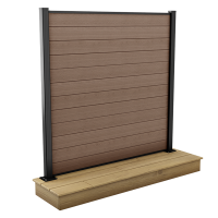 Przęsło ogrodzeniowe brązowe 1,8x1,8m na utwardzony fundament– Keter