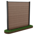 Brązowy płot 1,8 m do mocowania w gruncie – Keter miniatura