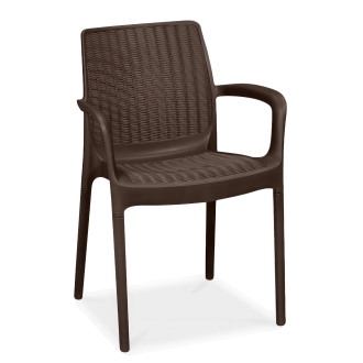 Brązowe krzesło BALI MONO na taras