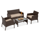 Zestaw z technorattanu SAN MARINO Brown