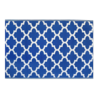 niebieski dywan tarasowy