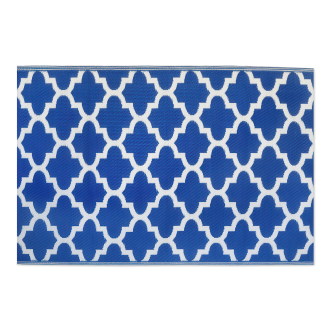 niebieski dywan tarasowy