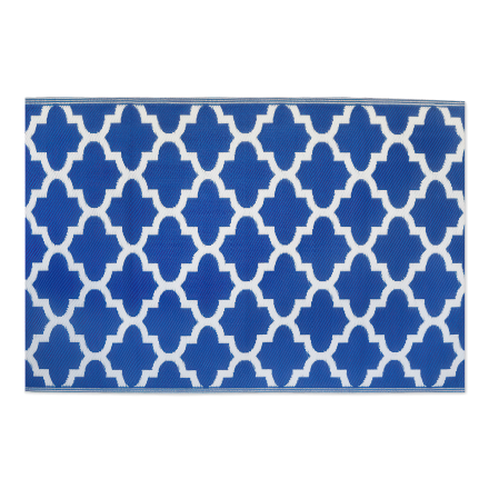 niebieski dywan tarasowy