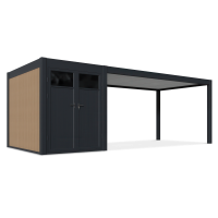 Wiata garażowa SUPERIOR 5.3x3 +2 Anthracite - Gutroof