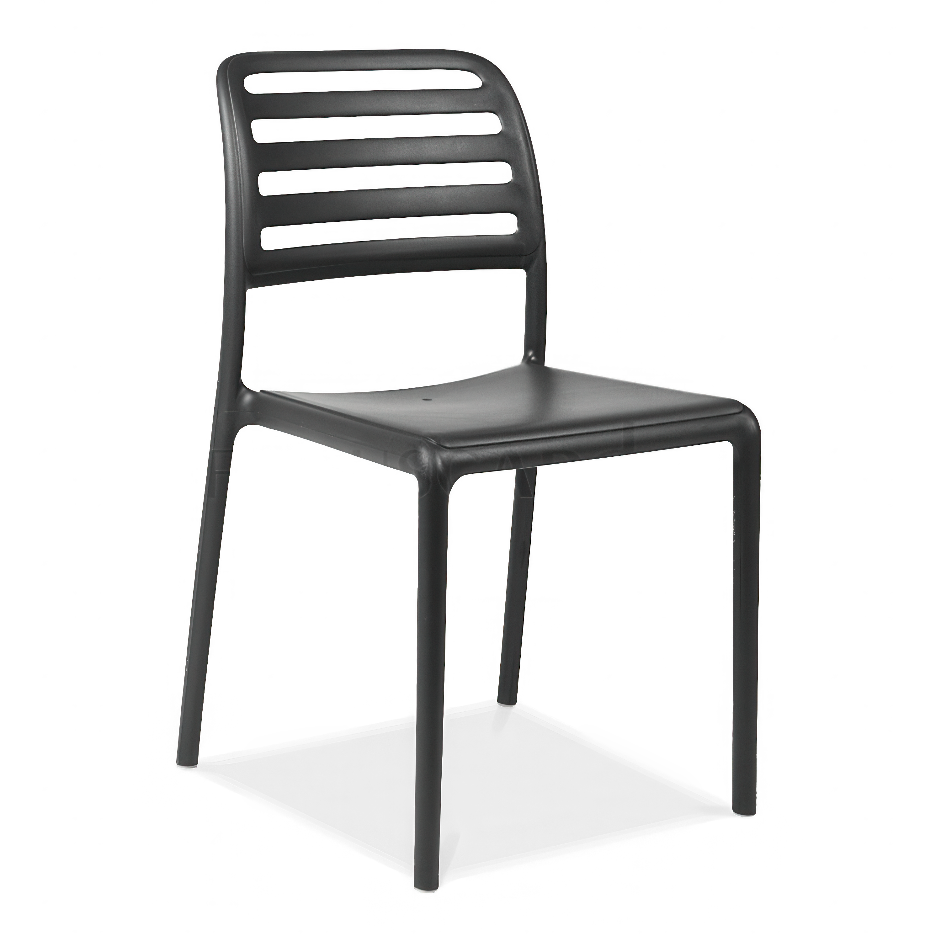 czarne krzesło z oparciem