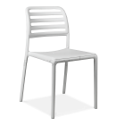 białe krzesło jadalniane z oparciem