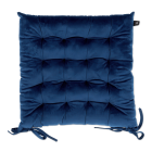 granatowa poduszka na krzesło ogrodowe