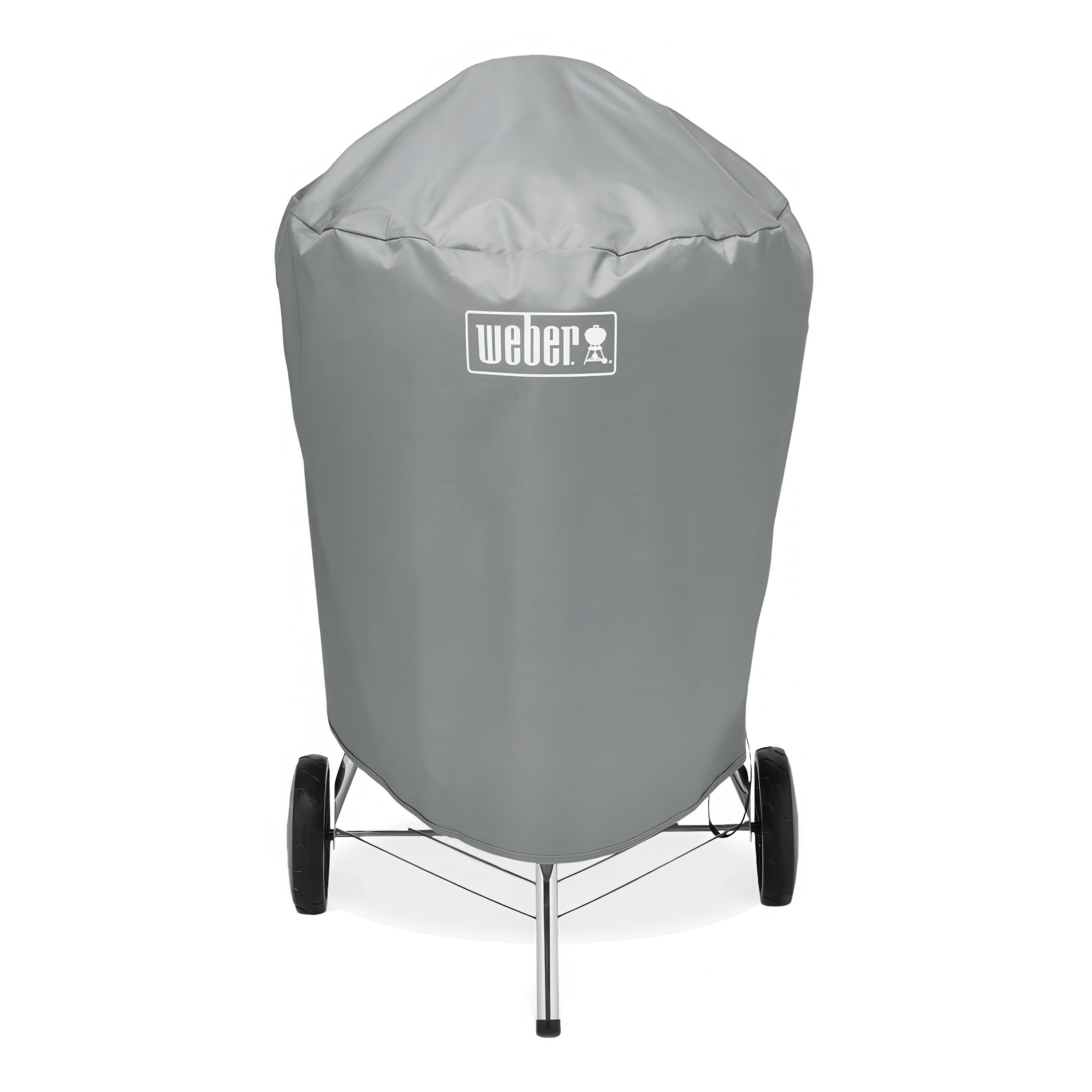 Szary pokrowiec na grill węglowy