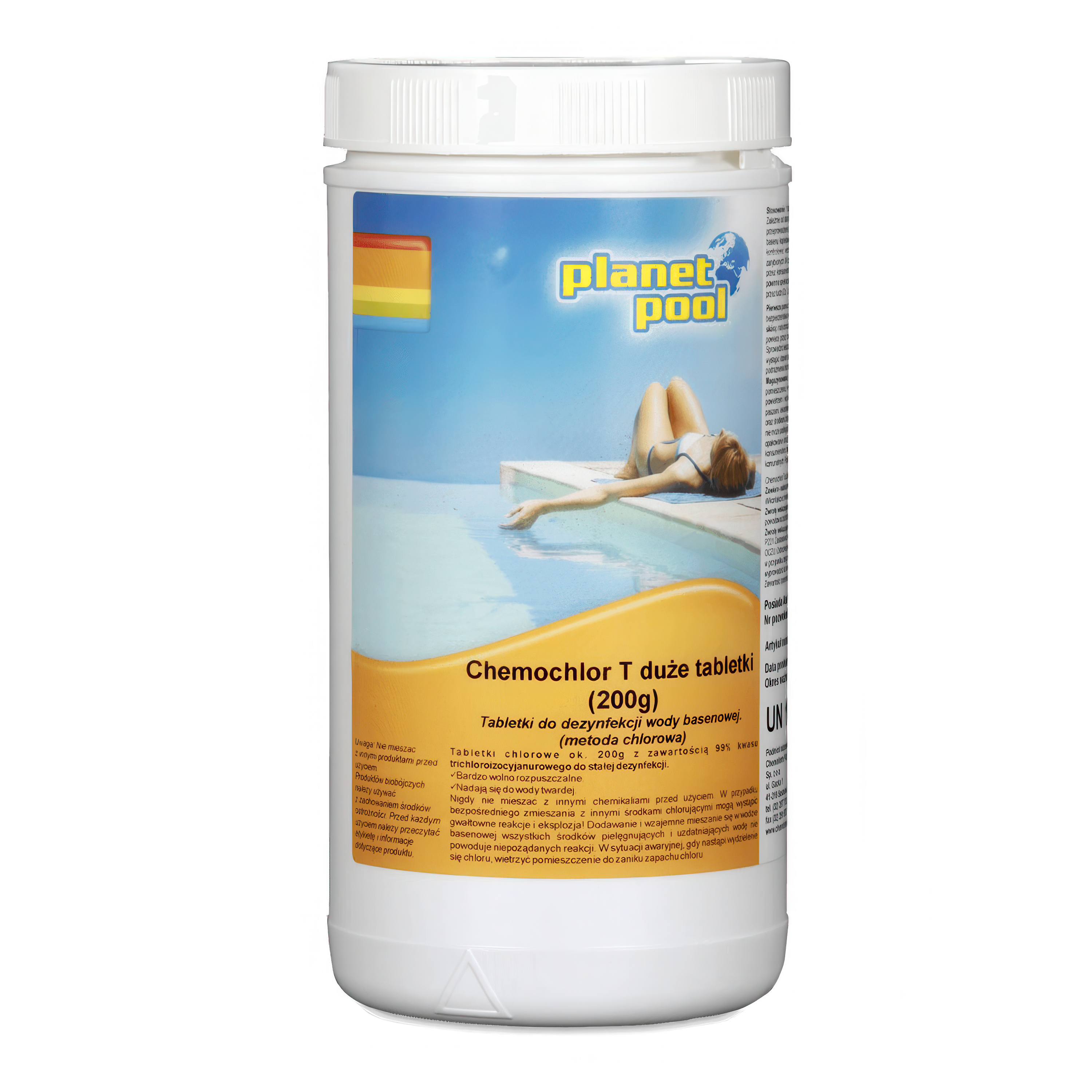 chlor w dużych tabletkach do basenu - chemoform