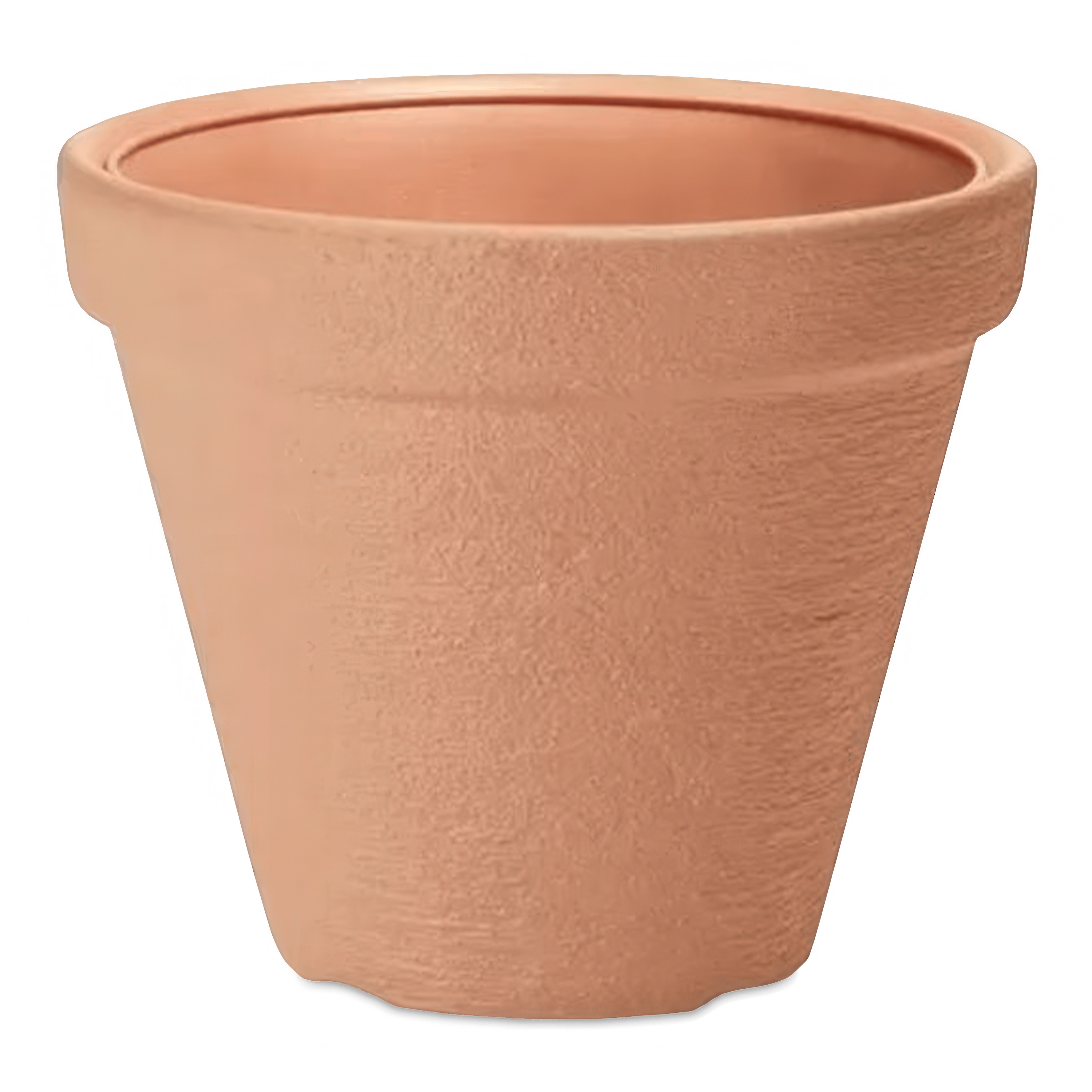 klasyczna doniczka wykonana z pomarańczowej cegły