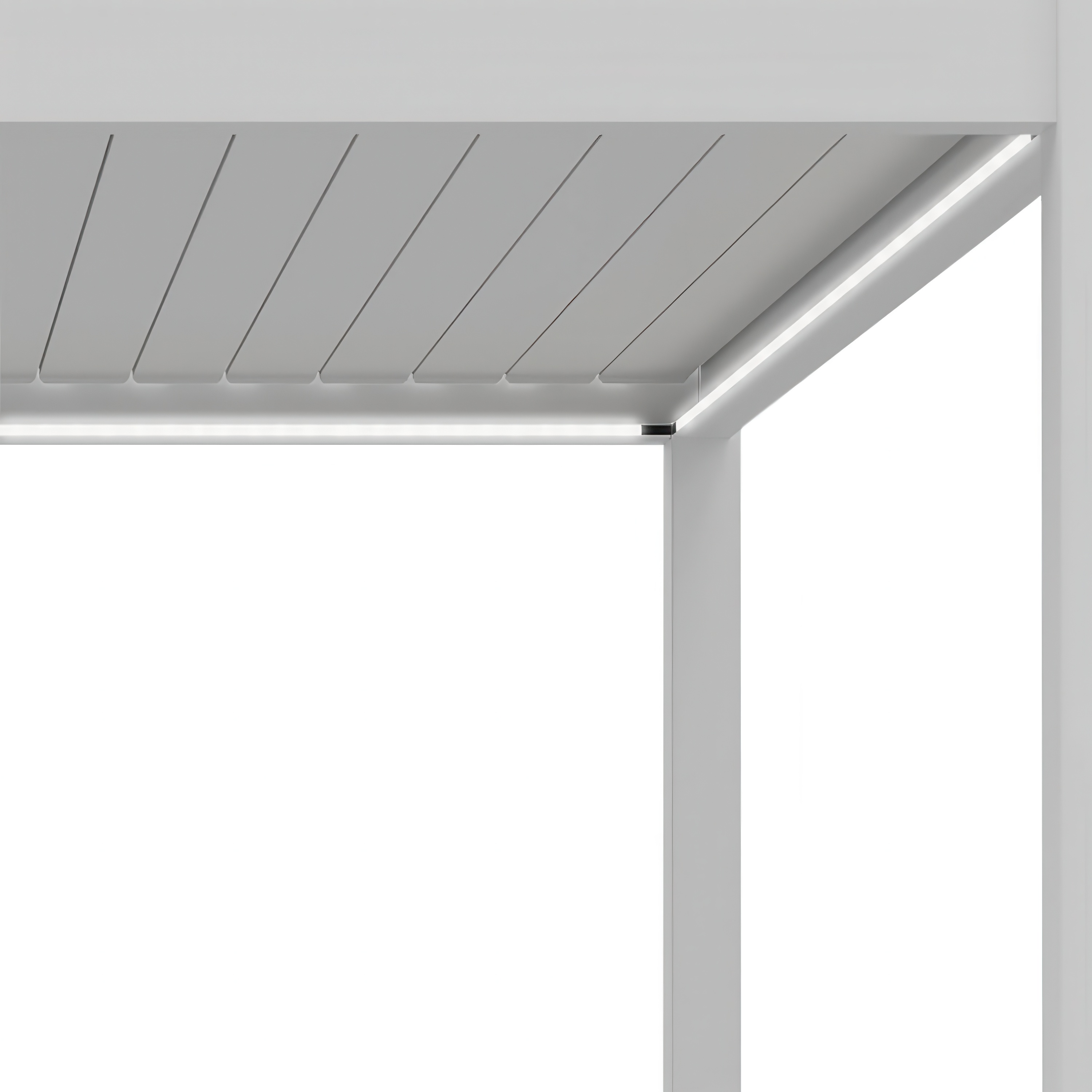 Oświetlenie LED do pergoli 4m x 2 White - Gutroof