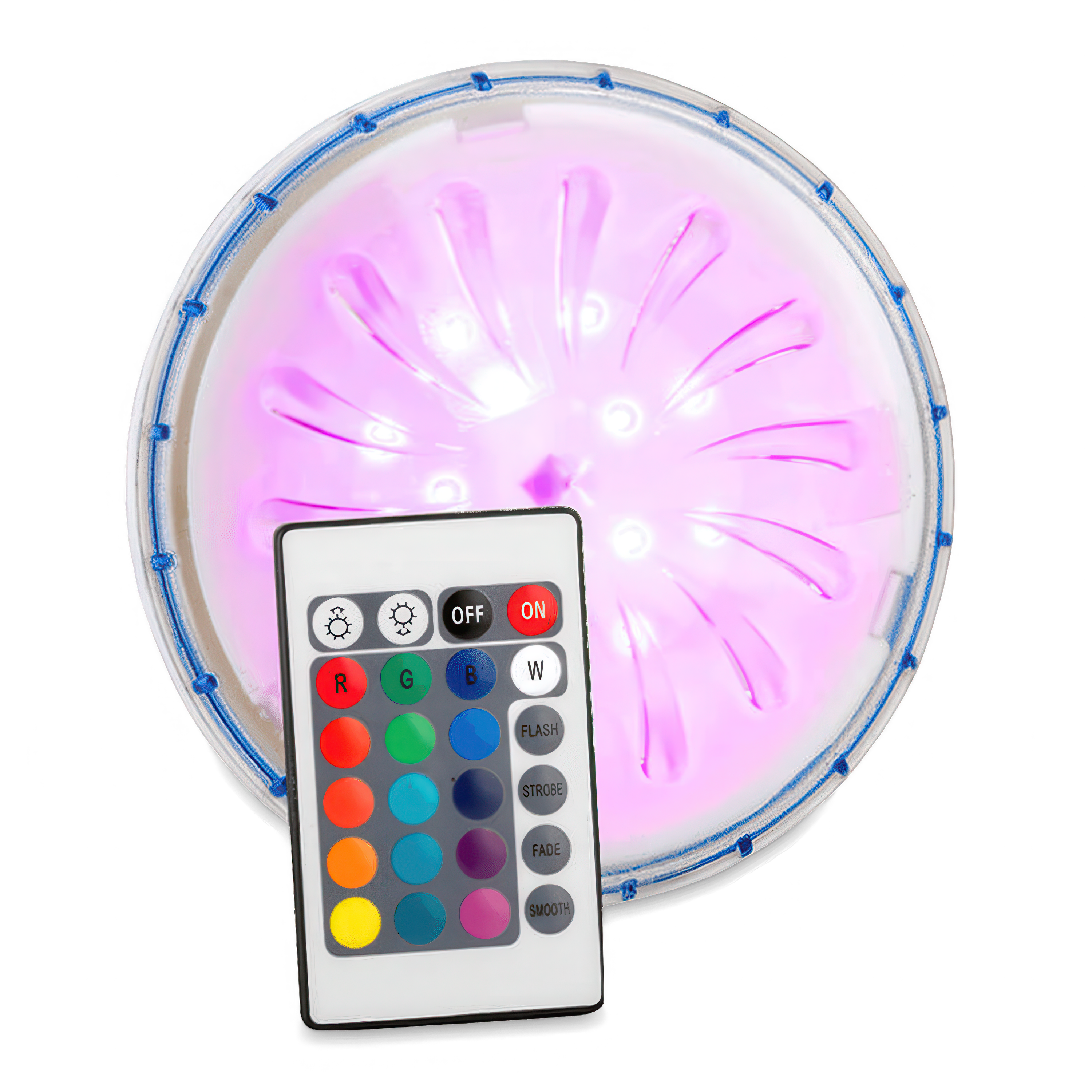 kolorowa lampka LED do basenu 